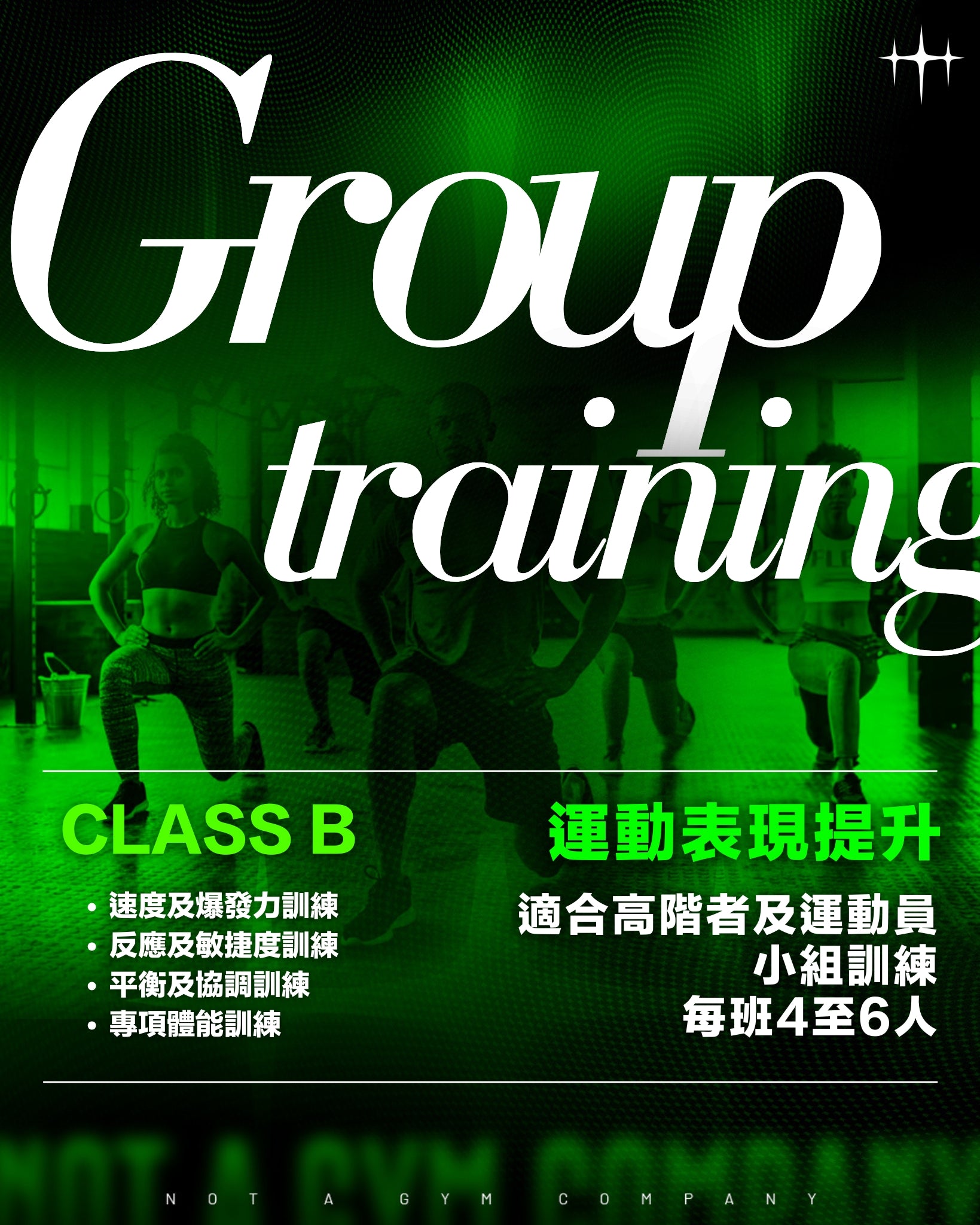 專業小組訓練—CLASS B 運動表現提升 (12堂)